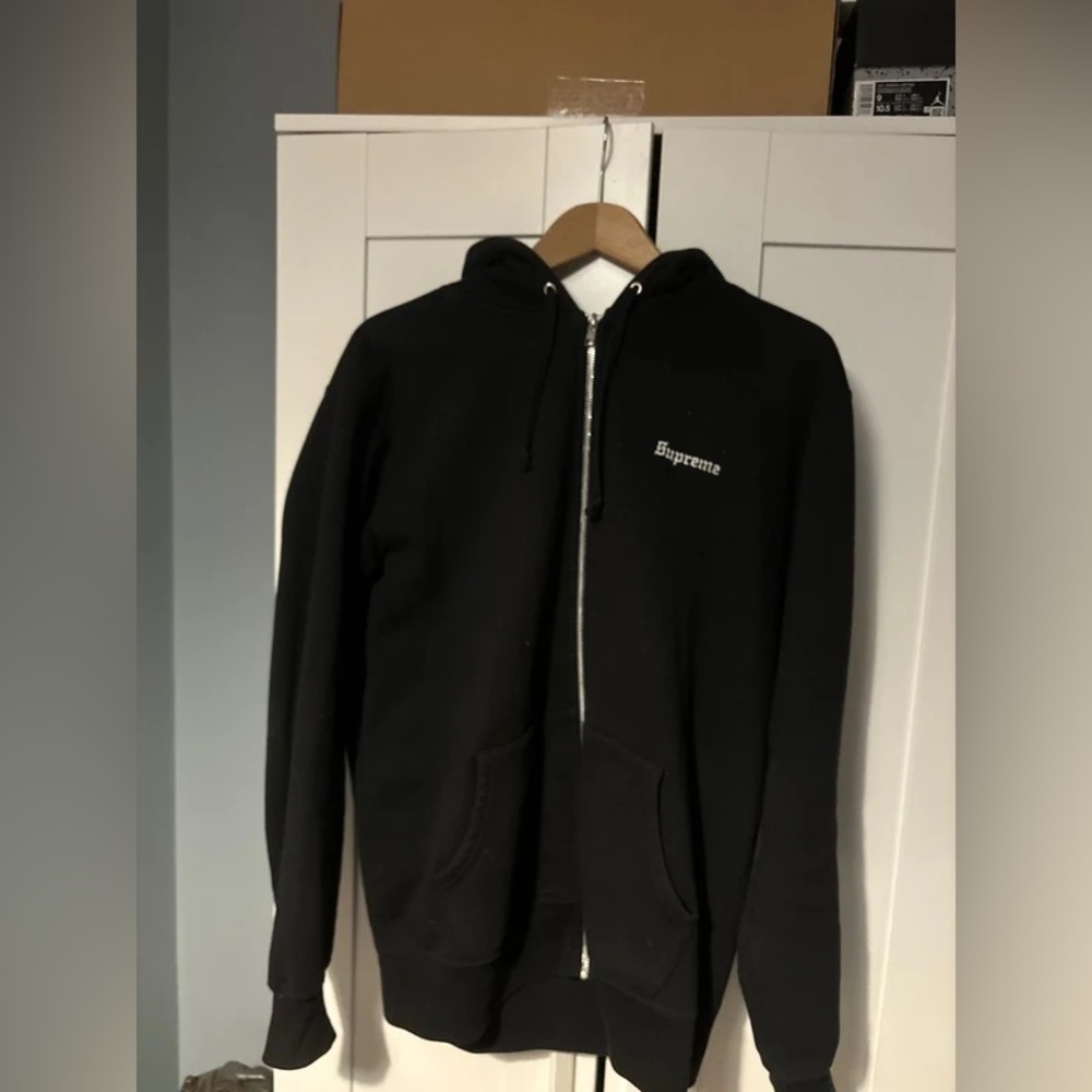 Supreme Black Zip-Up Men's Sweater